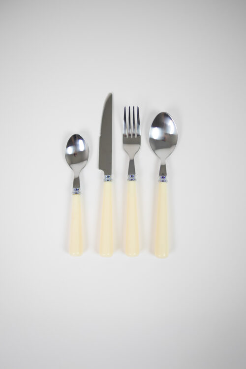 Bestickset Lotta benvit, 24 delar