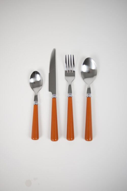 Bestickset Lotta orange, 24 delar