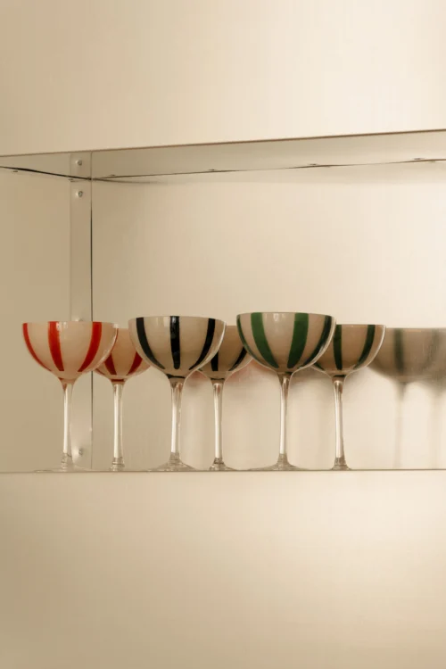 Ziggy cocktailglas röd