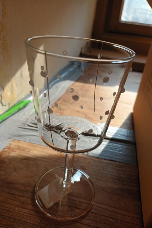 Venezia vinglas vita prickar