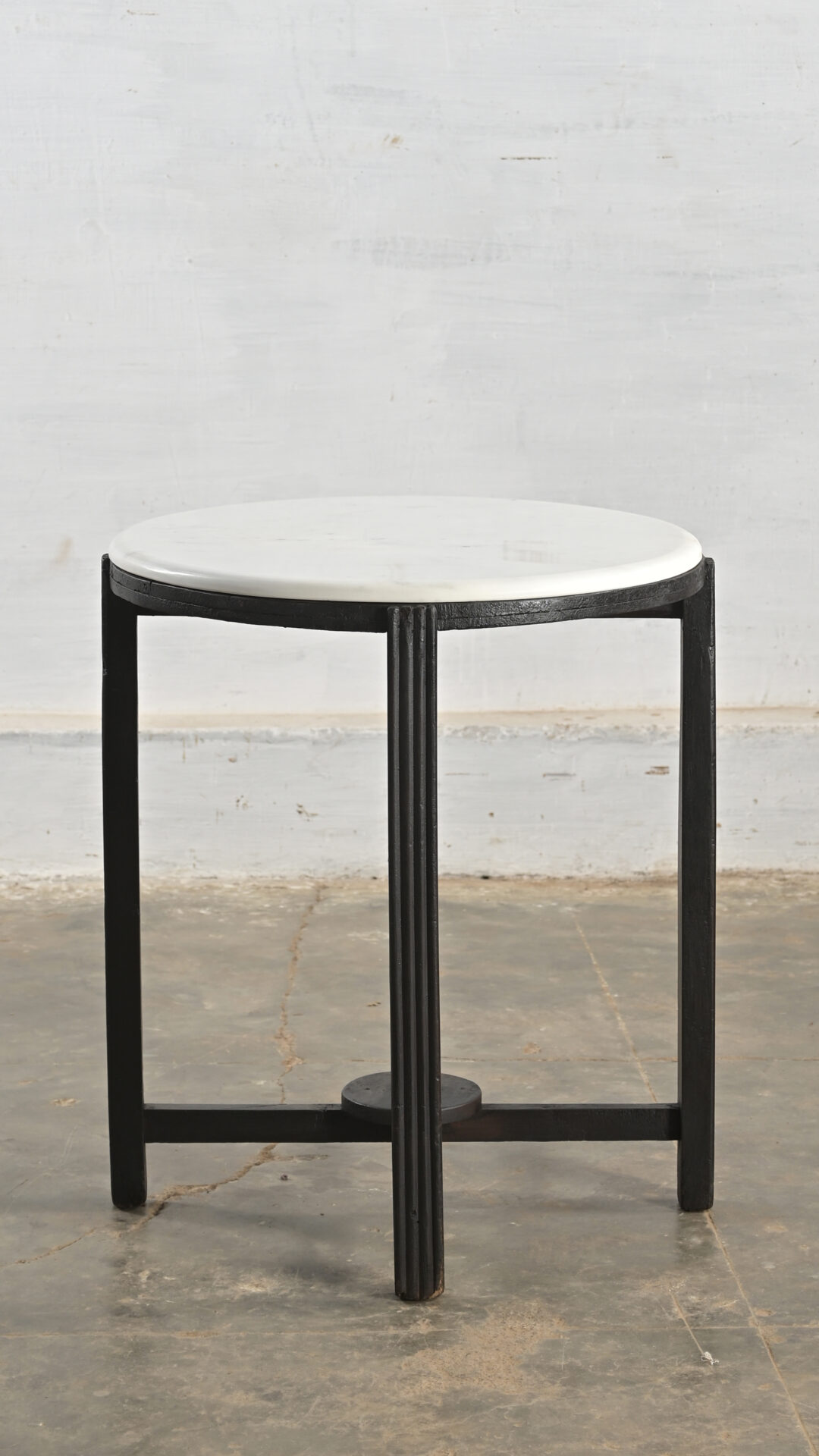 SIDE TABLE WITH MARBLE TOP