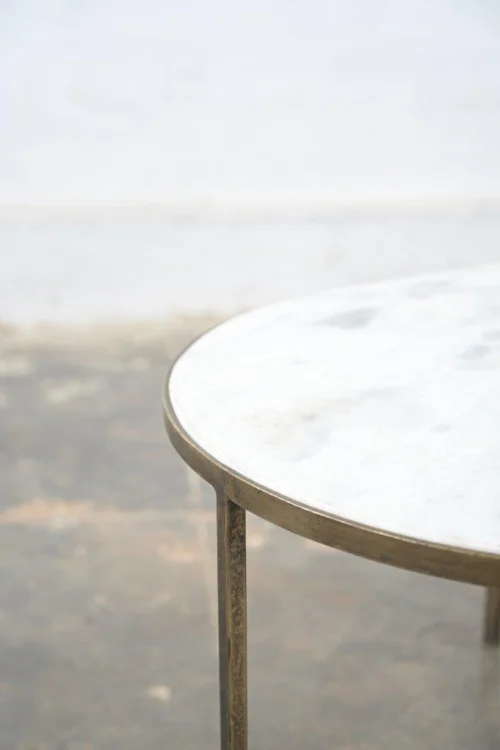 COFFEE TABLE WITH MARBLE TOP - Image 2