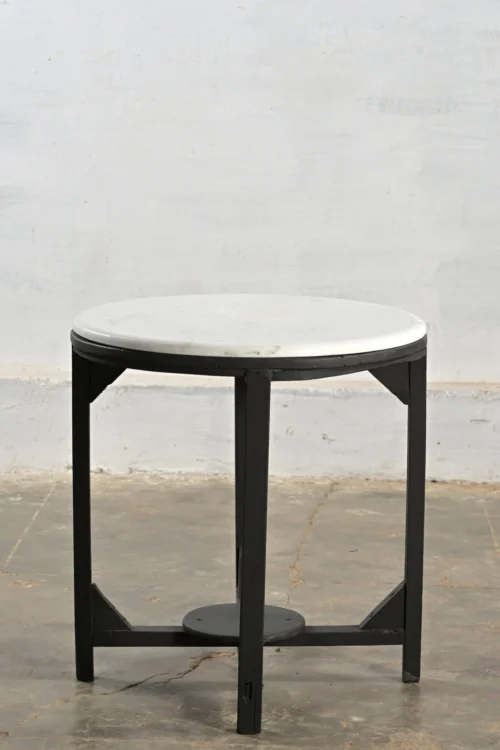 SIDE TABLE WITH MARBLE TOP