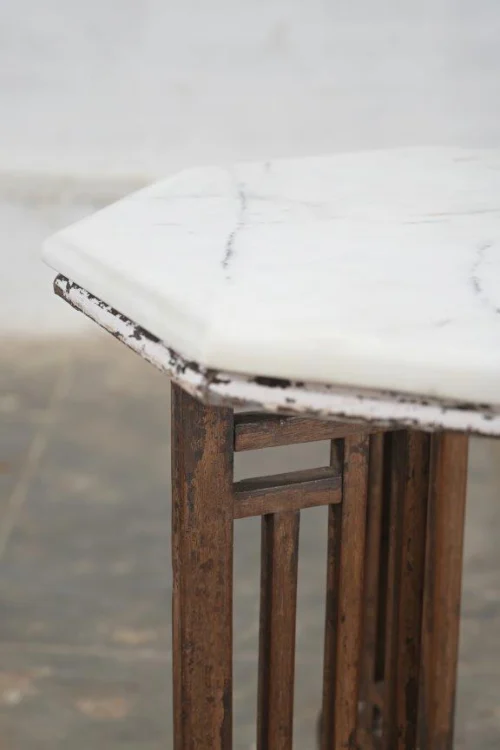 SIDE TABLE WITH MARBLE TOP - Image 2