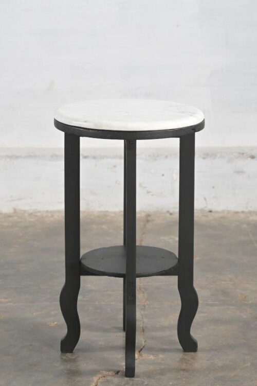 SIDE TABLE WITH MARBLE TOP