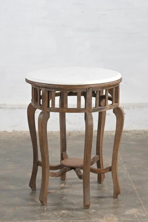 SIDE TABLE WITH MARBLE TOP - Imagen 3