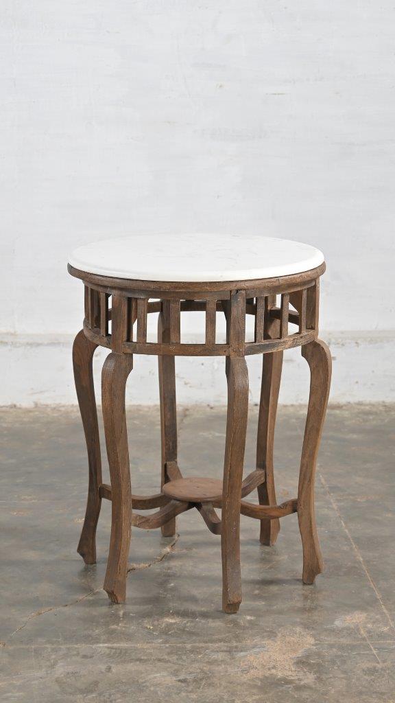 SIDE TABLE WITH MARBLE TOP - Imagen 3